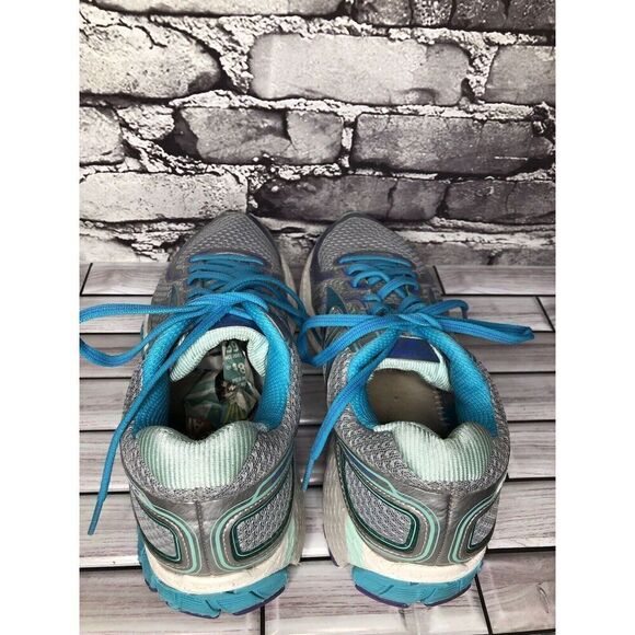 Brooks GTS Blue Gray Mesh Synthetic Lace Up Running Shoes Women Sz 11.5N US/44EU - Picture 16 of 16